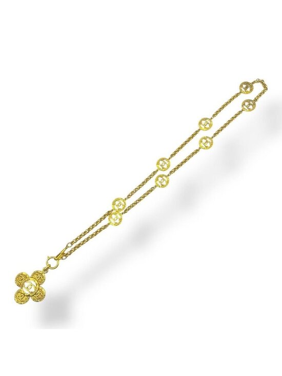 Chanel Jewelry - Chanel Long Necklace CC Logo Gold